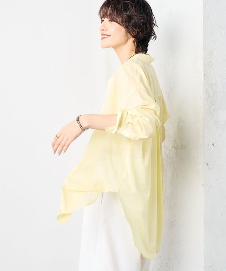 NOLLEY'S「◇【WEB限定】MY STANDARD シアーシャツ」|シャツ・ブラウス|