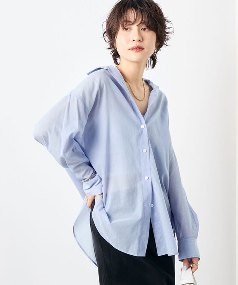 NOLLEY'S「◇【WEB限定】MY STANDARD シアーシャツ」|シャツ・ブラウス|