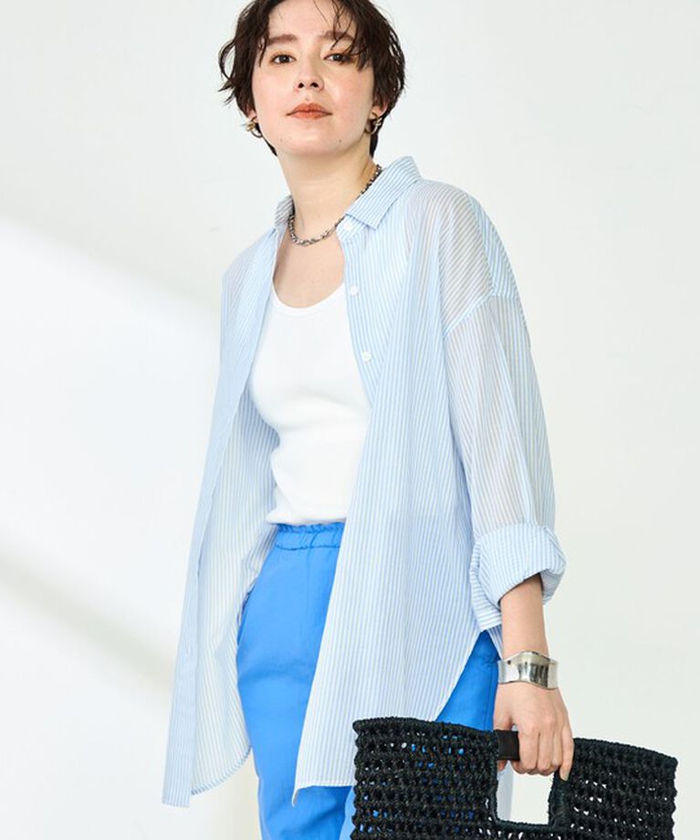 NOLLEY'S「◇【WEB限定】MY STANDARD シアーシャツ」|シャツ・ブラウス|