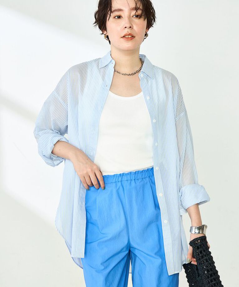 NOLLEY'S「◇【WEB限定】MY STANDARD シアーシャツ」|シャツ・ブラウス|
