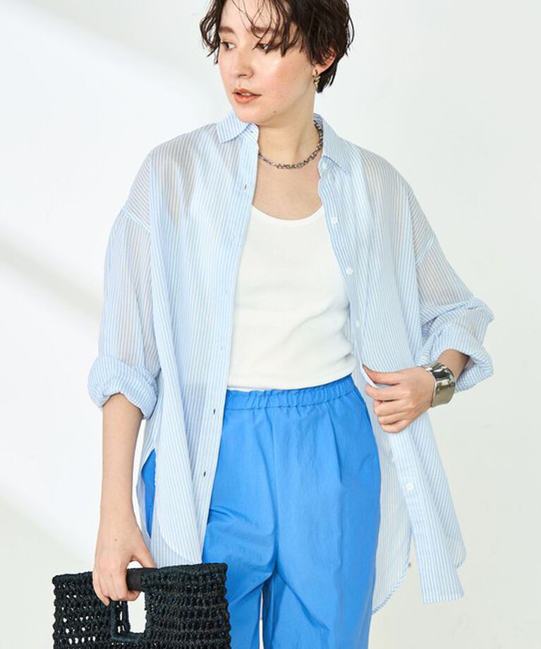 NOLLEY'S「◇【WEB限定】MY STANDARD シアーシャツ」|シャツ・ブラウス|