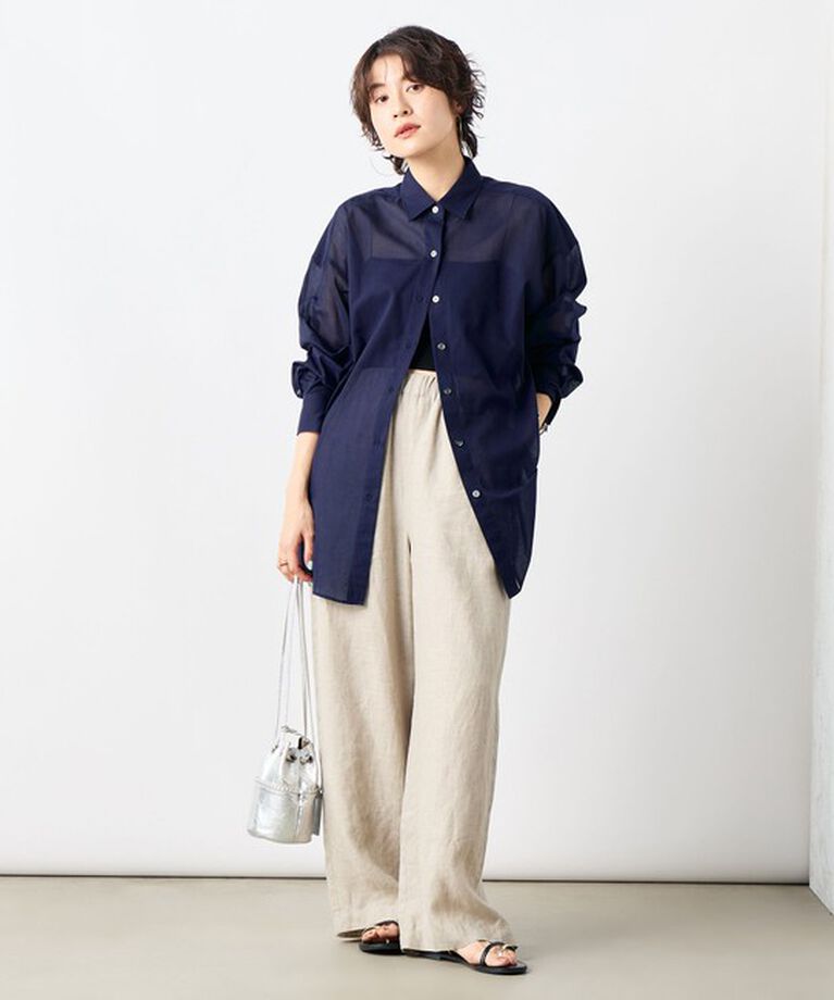 NOLLEY'S「◇【WEB限定】MY STANDARD シアーシャツ」|シャツ・ブラウス|