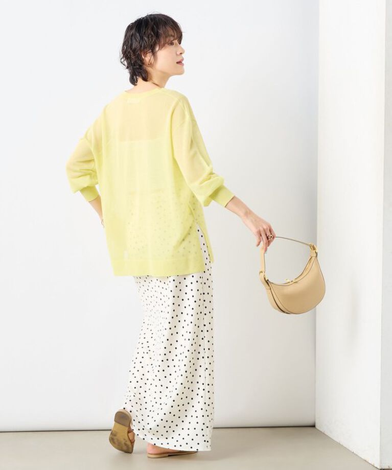 NOLLEY'S sophi「麻混シアーVネックプルオーバーニット」|ニット・セーター|