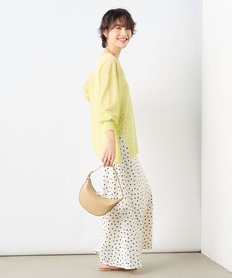NOLLEY'S sophi「麻混シアーVネックプルオーバーニット」|ニット・セーター|
