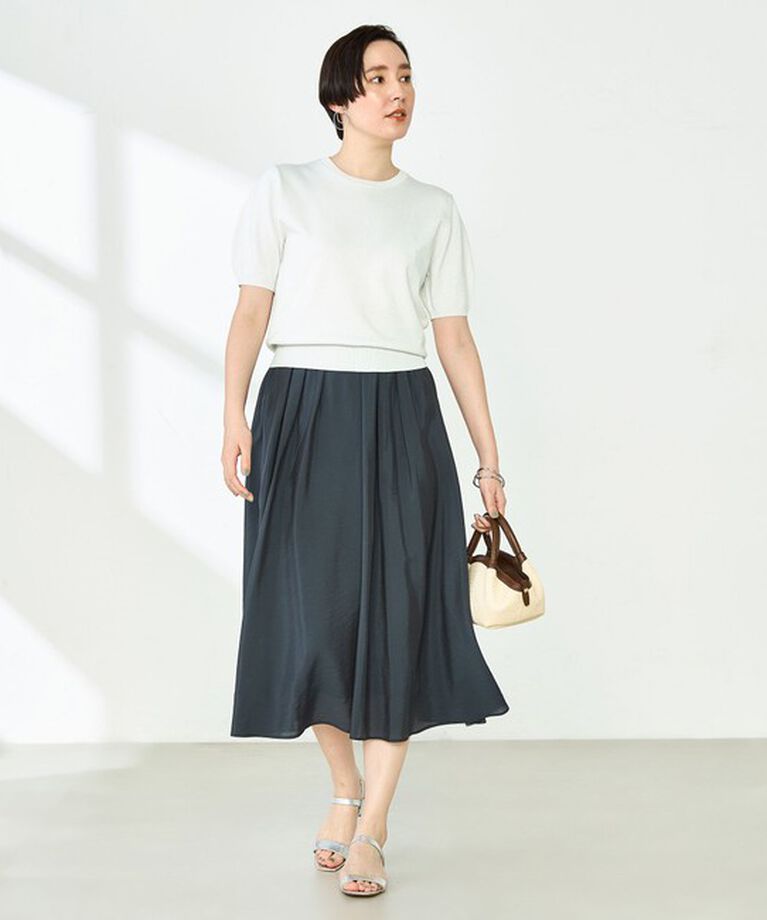 NOLLEY'S sophi「《手洗い可能》バックパールフォルム袖プルオーバーニット」|ニット・セーター|