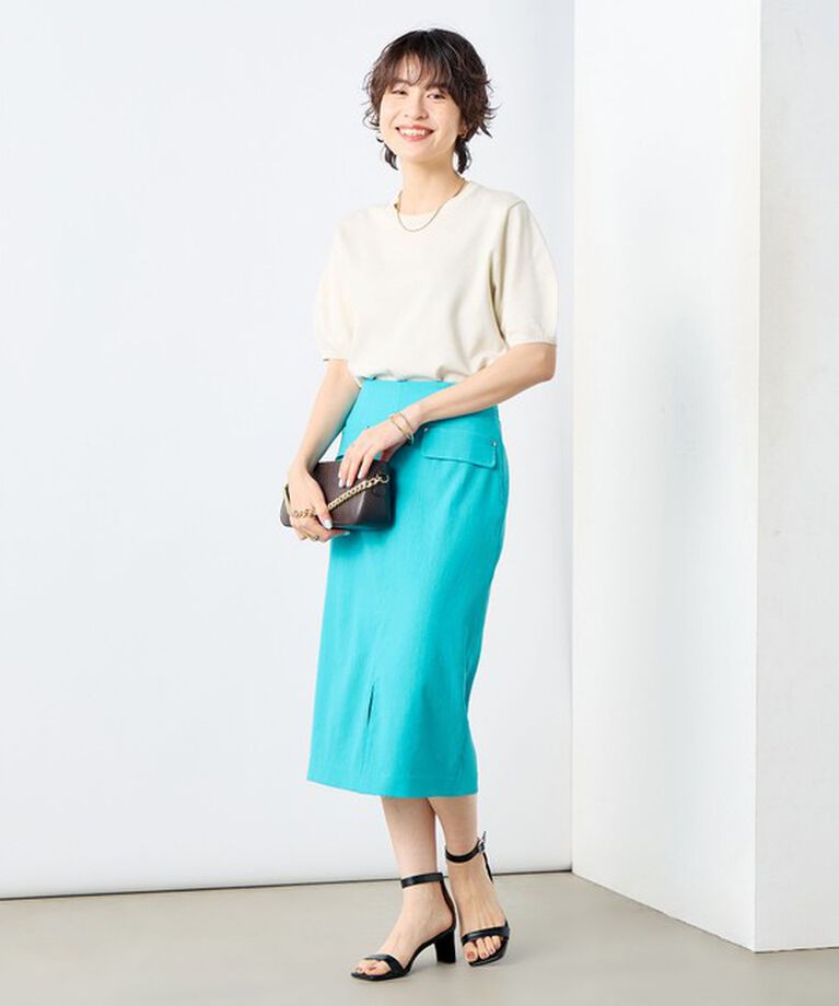 NOLLEY'S sophi「《手洗い可能》バックパールフォルム袖プルオーバーニット」|ニット・セーター|
