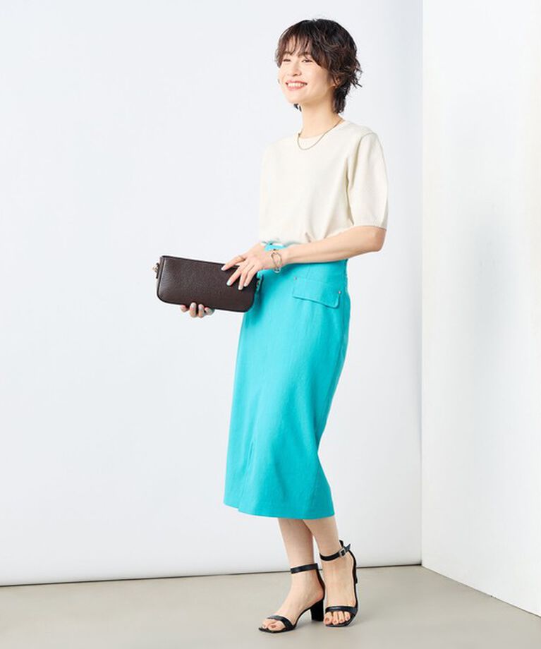 NOLLEY'S sophi「《手洗い可能》バックパールフォルム袖プルオーバーニット」|ニット・セーター|