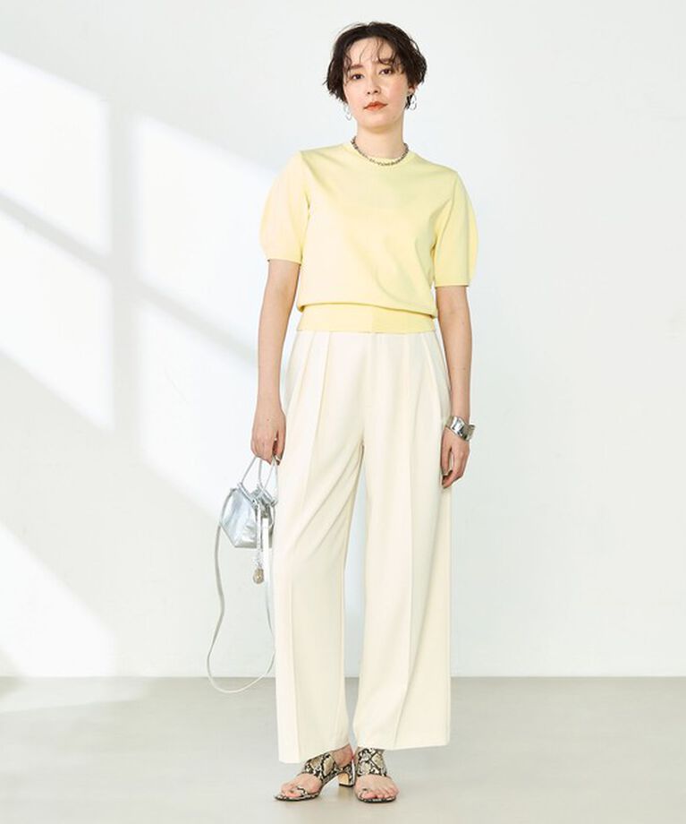 NOLLEY'S sophi「《手洗い可能》バックパールフォルム袖プルオーバーニット」|ニット・セーター|
