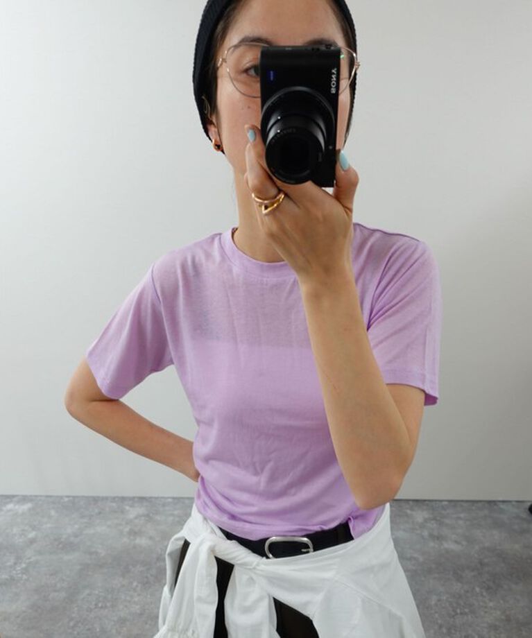 NOLLEY'S「【MAQWEL/マクウェル】ソフトタッチスラブショートT」|Tシャツ・カットソー|