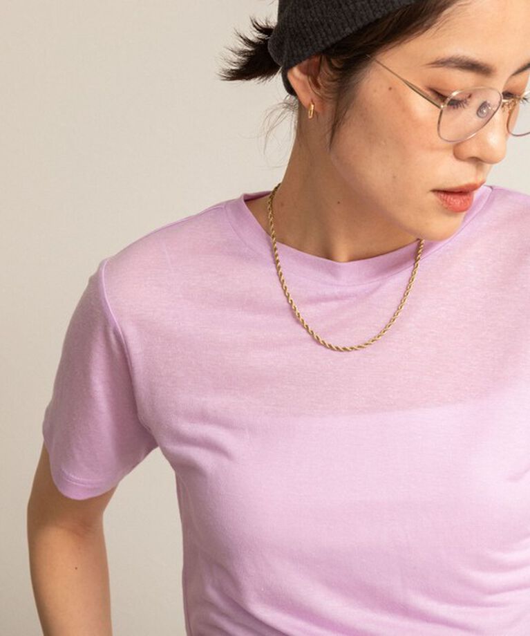 NOLLEY'S「【MAQWEL/マクウェル】ソフトタッチスラブショートT」|Tシャツ・カットソー|