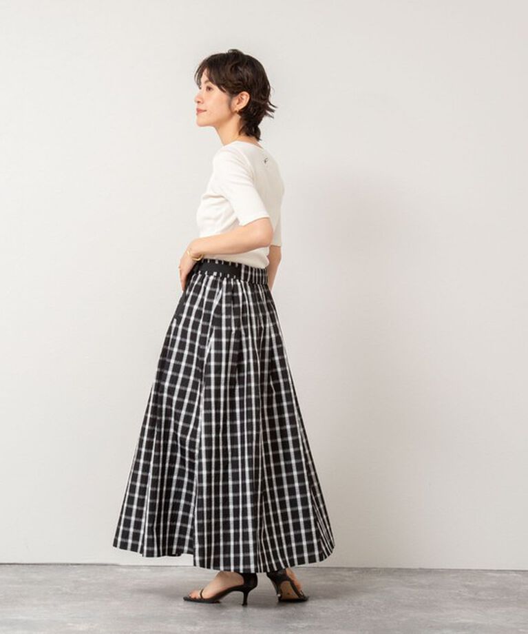 NOLLEY'S「《手洗い可能》五分袖スクエアテレコプルオーバーカットソー」|Tシャツ・カットソー|