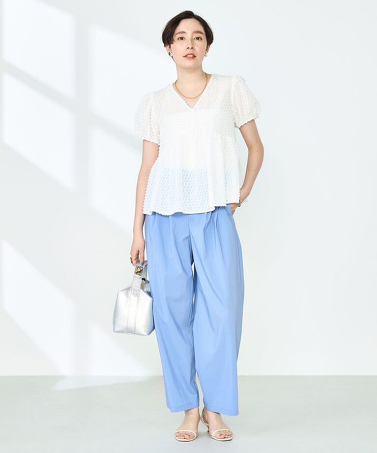 NOLLEY'S「《セットアップ対応》撥水ストレッチタフタツータックパンツ」|その他|
