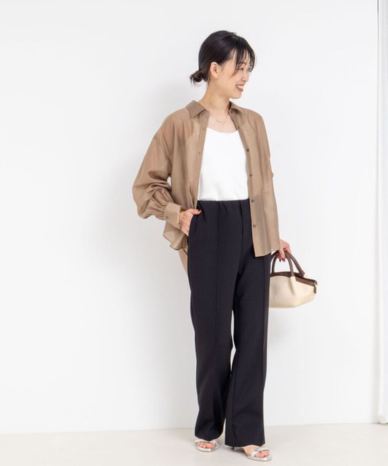 NOLLEY'S「ウォッシャブルハイスペック裾フレアパンツ」|その他|