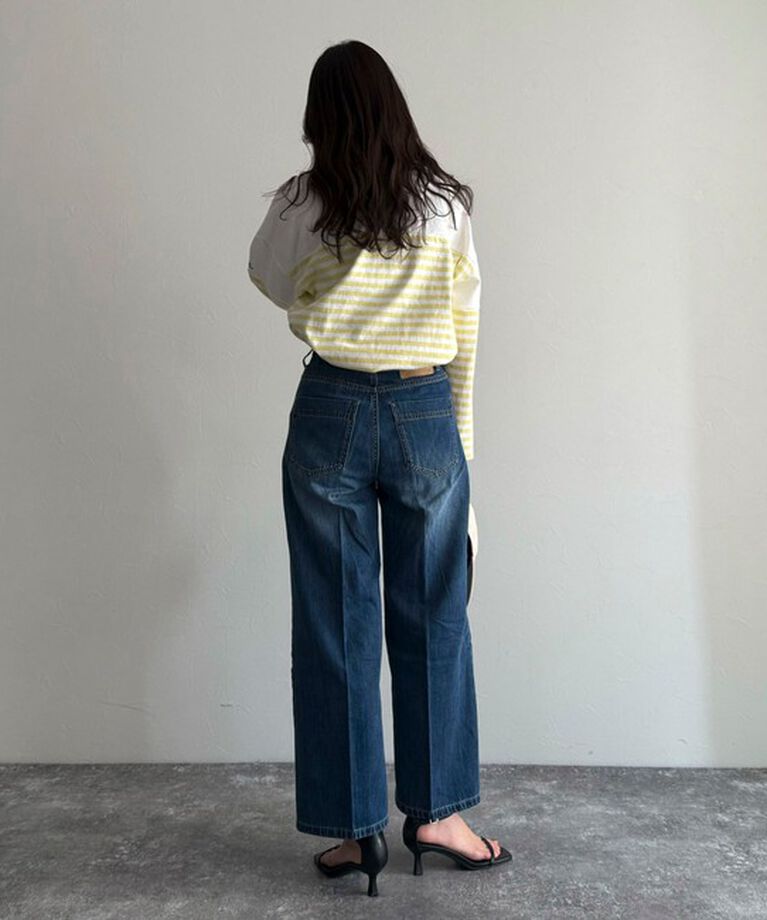 fredy emue「パネルボーダー刺繍プルオーバーカットソー」|Tシャツ・カットソー|