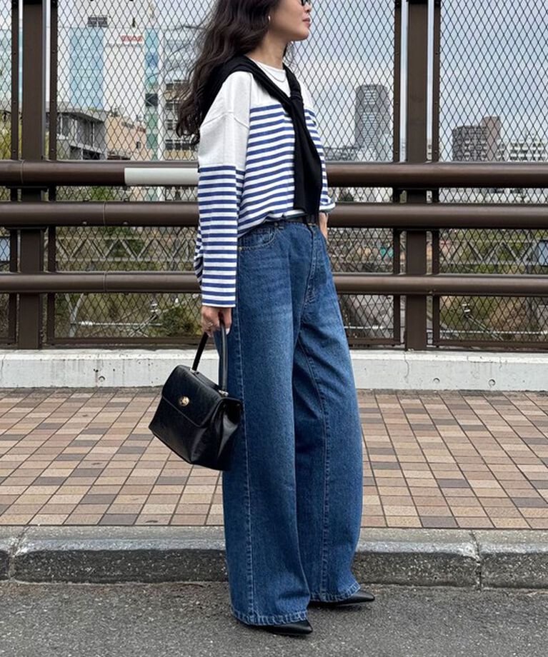 fredy emue「パネルボーダー刺繍プルオーバーカットソー」|Tシャツ・カットソー|