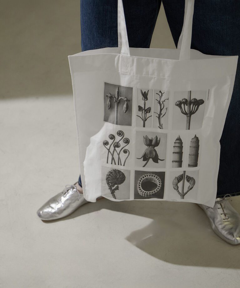 SALON adam et rope'「【KARL BLOSSFELD】フォトプリントトートバッグ」|トートバッグ|ホワイト系(11)