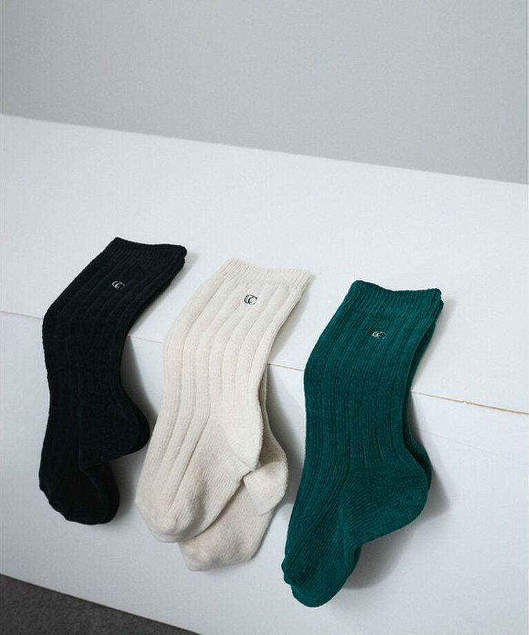 SALON adam et rope'「リブソックス-CreamyCotton /クリーミーコットン-」|ソックス|