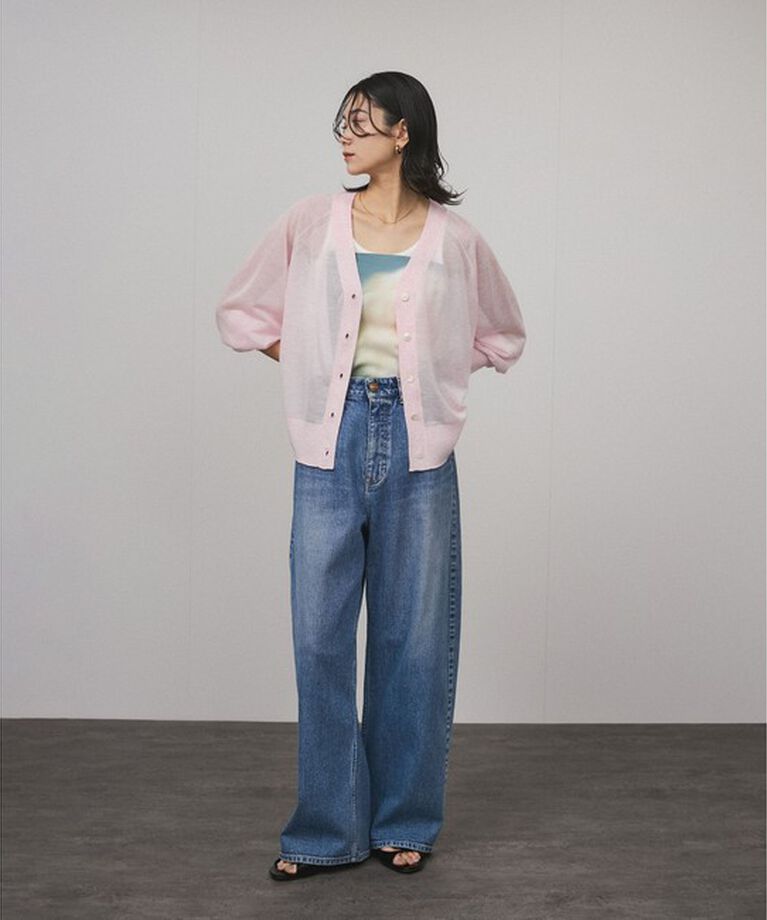 SALON adam et rope'「ブライトシアーカーディガン」|カーディガン|