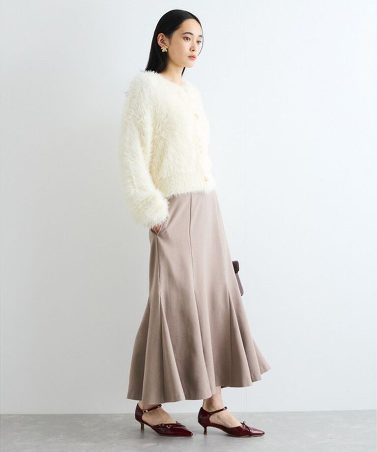 VIS「美easyウーリッシュバックレースアップマーメイドSK」|スカート|