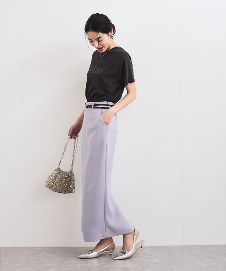 VIS「【接触冷感/洗える】アソートロゴプリントTシャツ」|Tシャツ・カットソー|