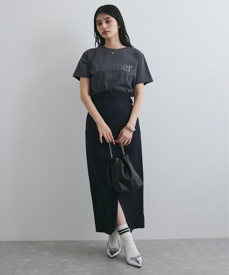 VIS「【接触冷感/洗える】アソートロゴプリントTシャツ」|Tシャツ・カットソー|