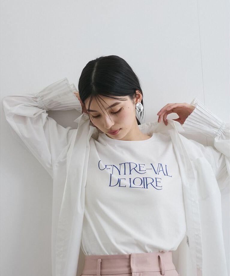 VIS「【接触冷感/洗える】アソートロゴプリントTシャツ」|Tシャツ・カットソー|