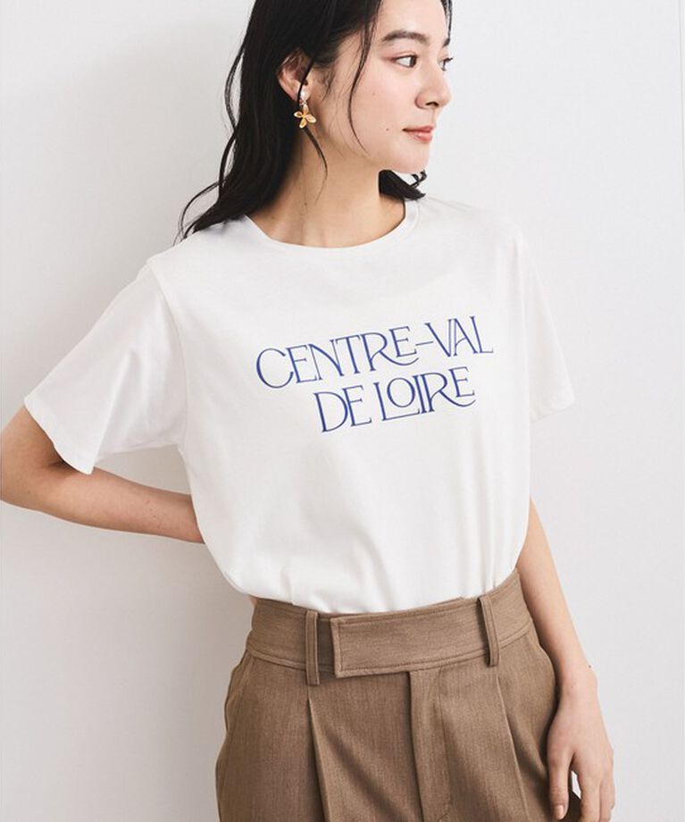 VIS「【接触冷感/洗える】アソートロゴプリントTシャツ」|Tシャツ・カットソー|