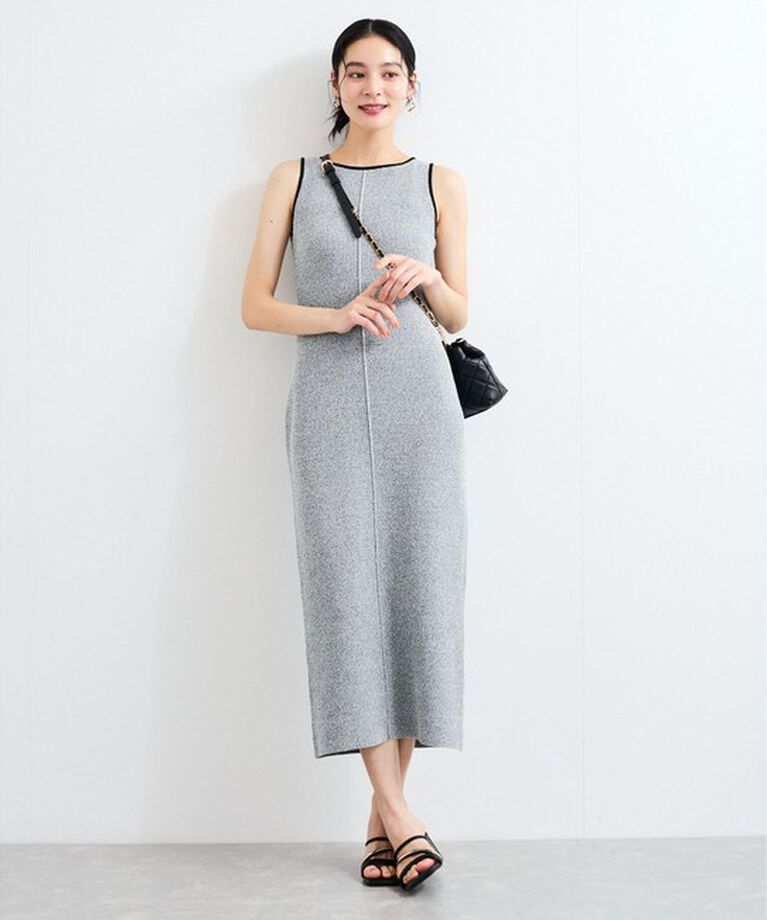 VIS「配色ニットタンクワンピース」|ワンピース|