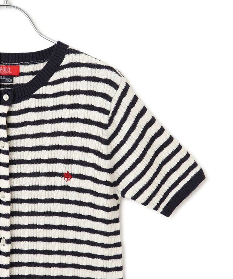 VIS「【POLO BCS】VIS別注ハーフスリーブミニケーブルカーディガン」|カーディガン|