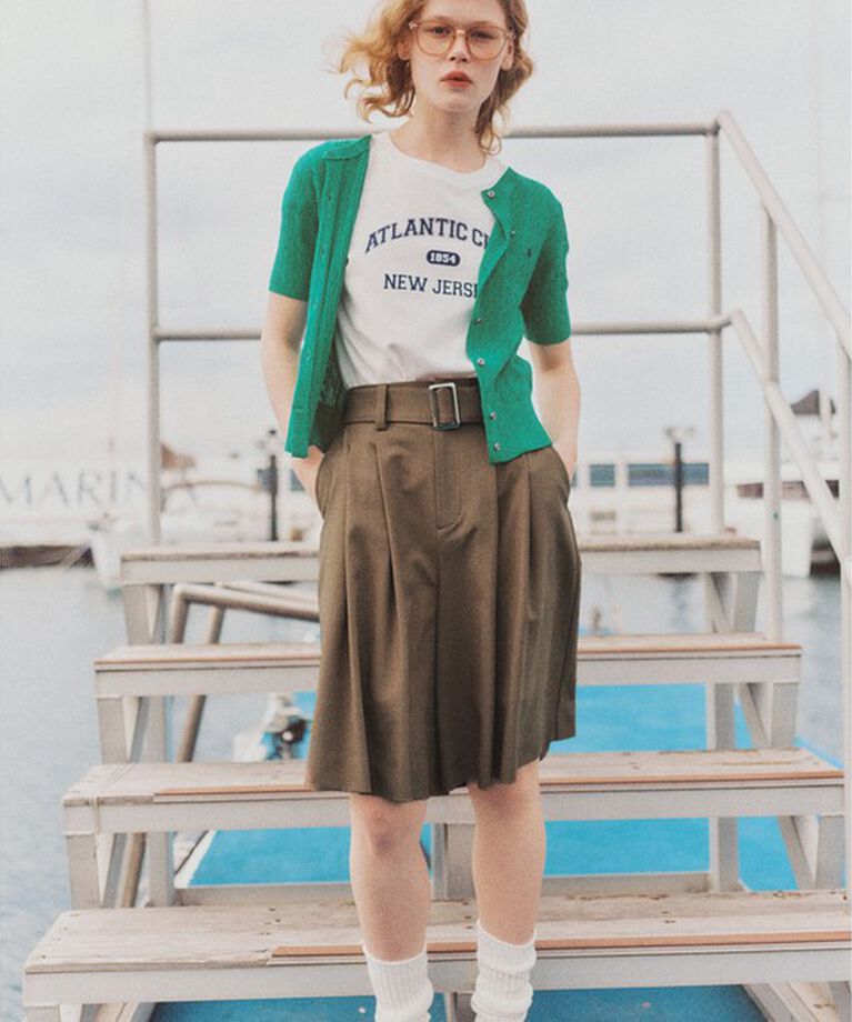 VIS「【POLO BCS】VIS別注ハーフスリーブミニケーブルカーディガン」|カーディガン|