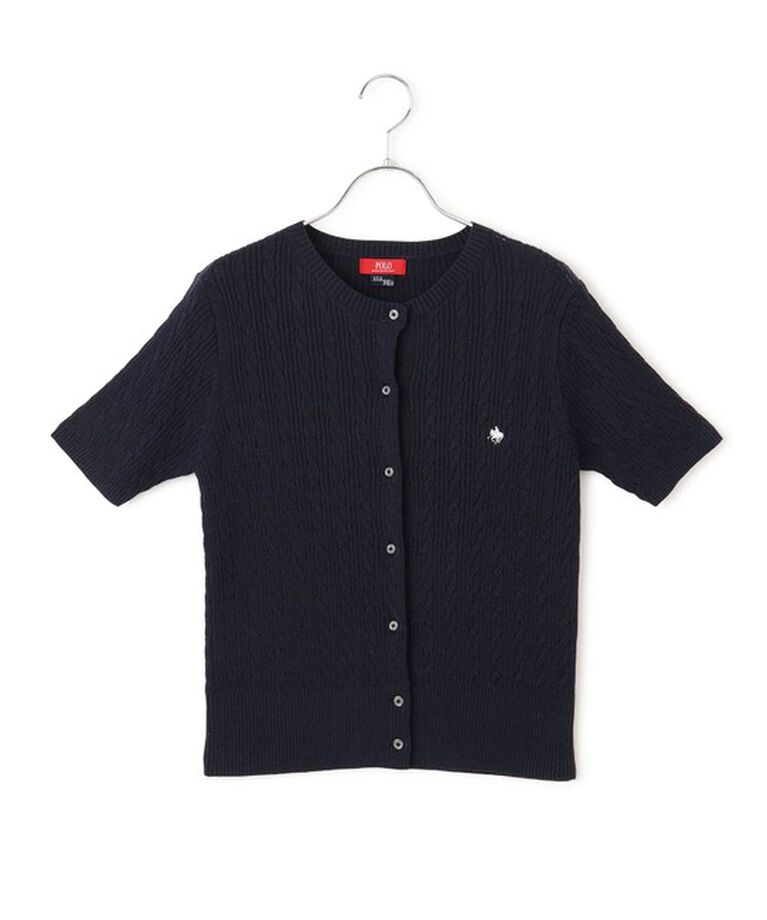 VIS「【POLO BCS】VIS別注ハーフスリーブミニケーブルカーディガン」|カーディガン|
