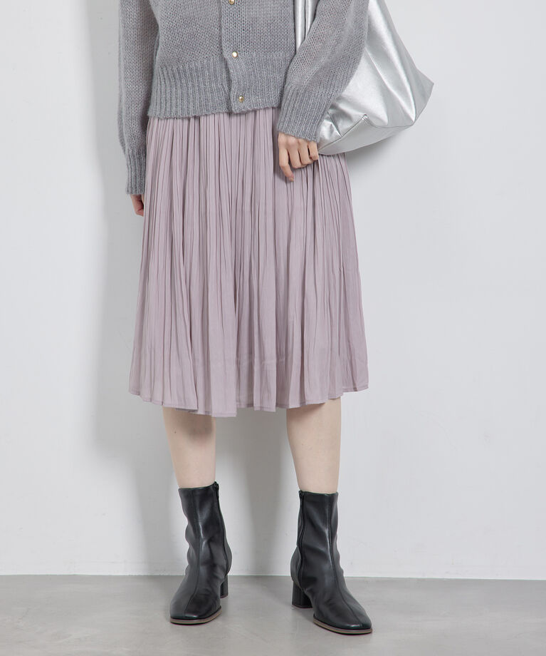 Rope’Picnic「【新色追加】着丈が選べるエアリープリーツスカート」|スカート|