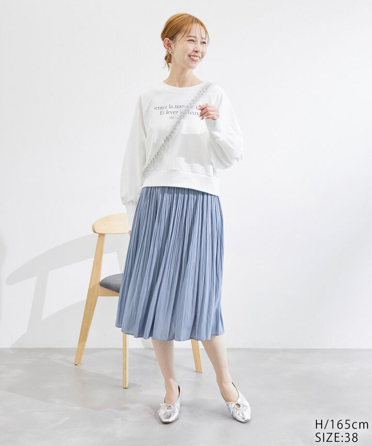 Rope’Picnic「【新色追加】着丈が選べるエアリープリーツスカート」|スカート|
