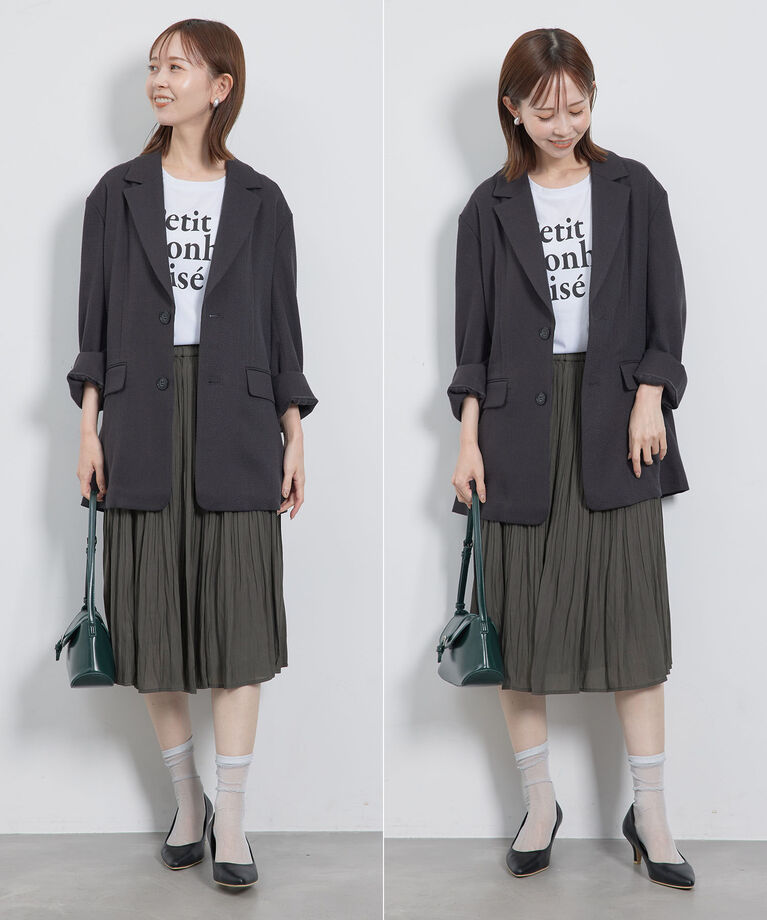 Rope’Picnic「【新色追加】着丈が選べるエアリープリーツスカート」|スカート|
