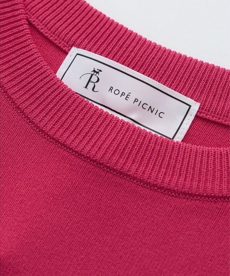 Rope’Picnic「【UVカット・接触冷感・イージーケア】八方映えニット ゼロスリーブニットプルオーバー」|ニット・セーター|