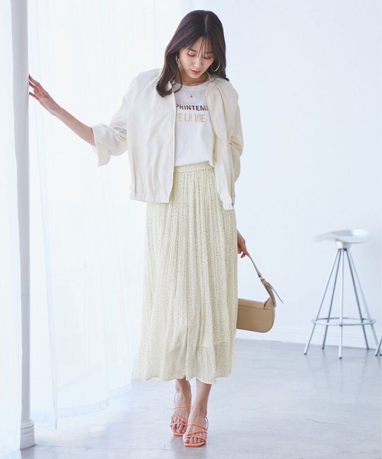 Rope’Picnic「【新色追加】着丈が選べるエアリープリーツスカート」|スカート|