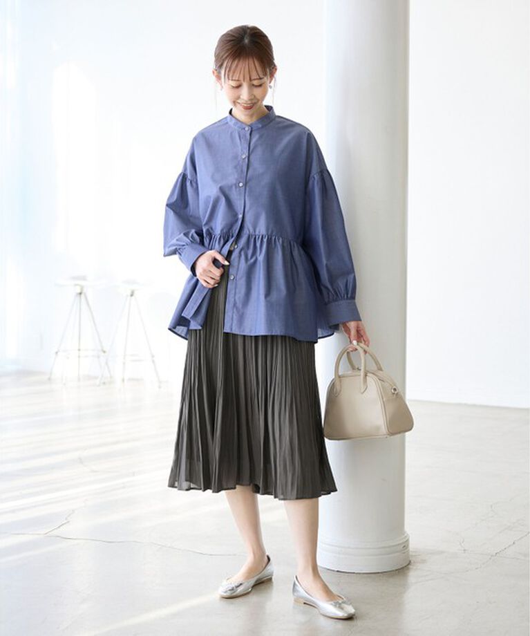 Rope’Picnic「【新色追加】着丈が選べるエアリープリーツスカート」|スカート|