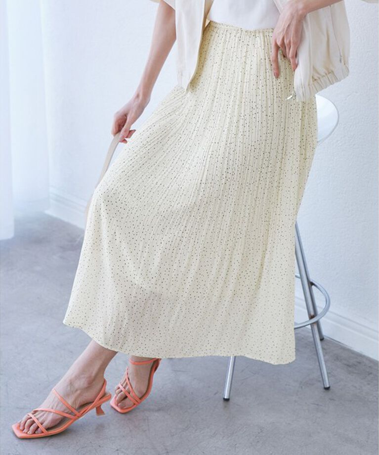 Rope’Picnic「【新色追加】着丈が選べるエアリープリーツスカート」|スカート|シロサブ