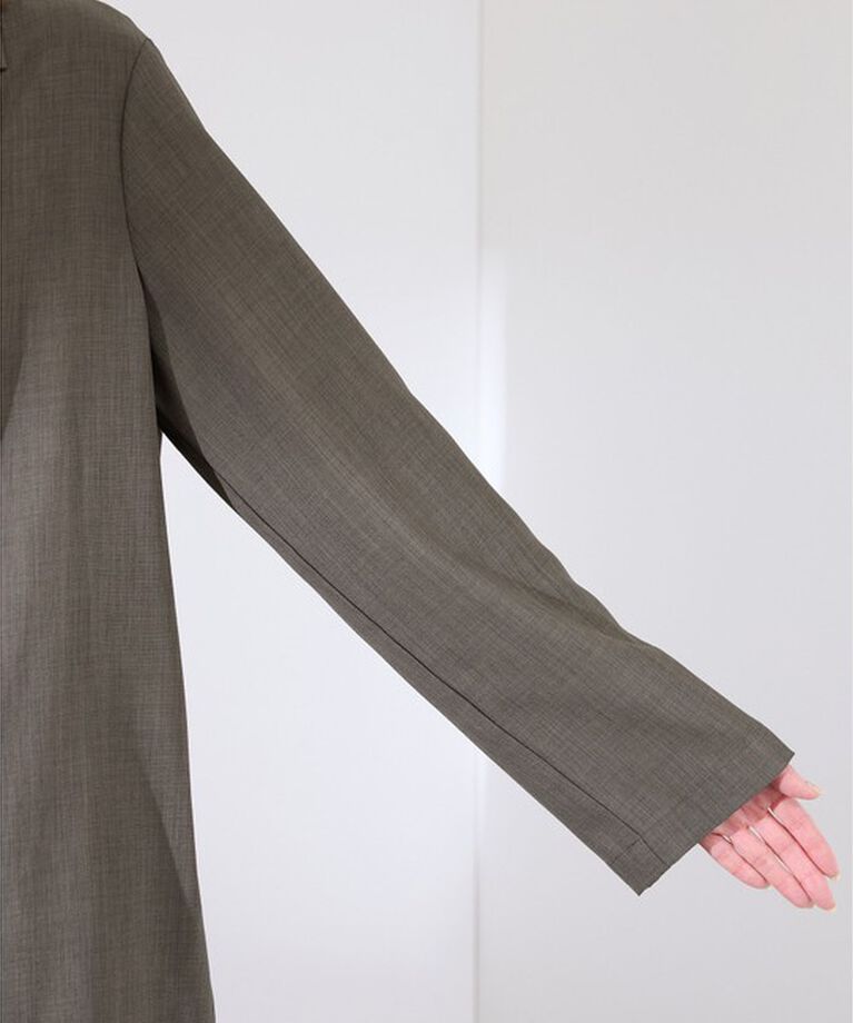 Rope’Picnic「【接触冷感・UVカット・吸水速乾】麻調シアー長袖テーラードジャケット/セットアップ対応」|テーラードジャケット|