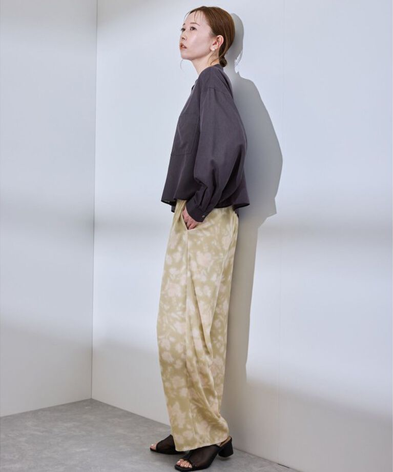 Rope’Picnic「着丈が選べるバンドカラー無地シアーシャツ」|シャツ・ブラウス|