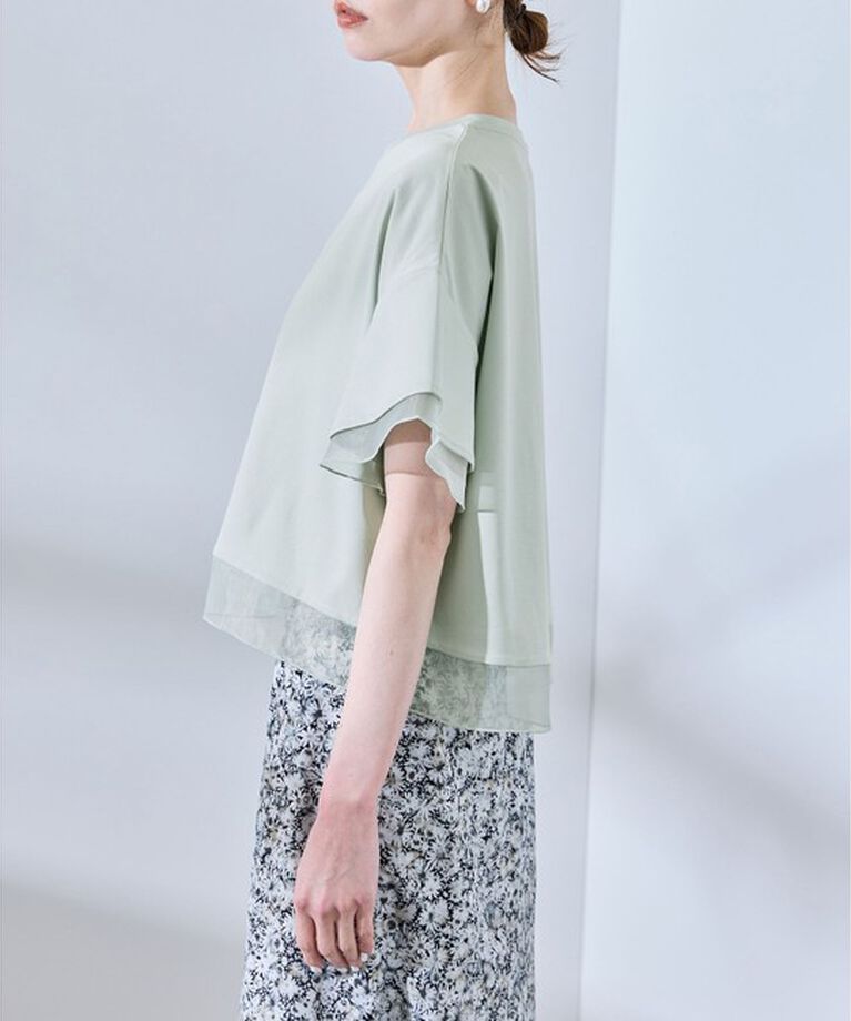 Rope’Picnic「【UVカット・接触冷感】着丈が選べる70シルケットシアードッキングトップス」|Tシャツ・カットソー|