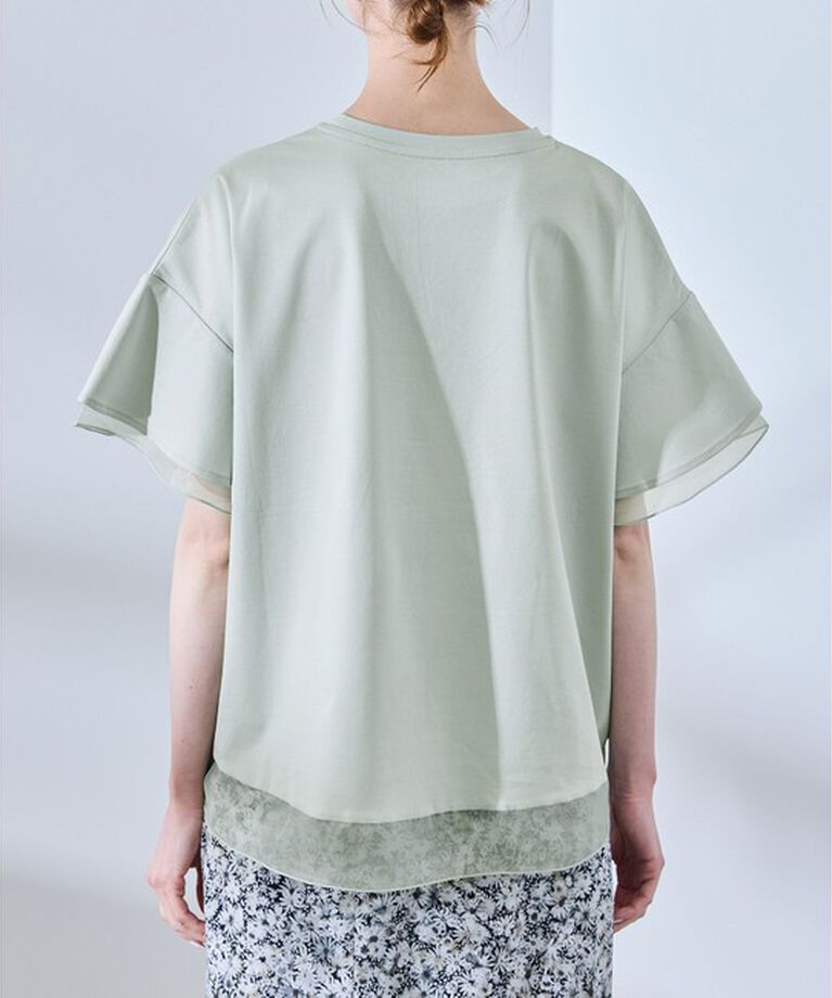 Rope’Picnic「【UVカット・接触冷感】着丈が選べる70シルケットシアードッキングトップス」|Tシャツ・カットソー|