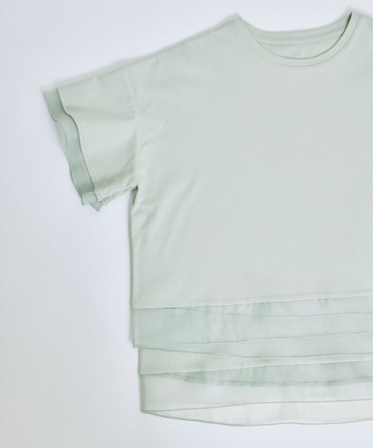 Rope’Picnic「【UVカット・接触冷感】着丈が選べる70シルケットシアードッキングトップス」|Tシャツ・カットソー|