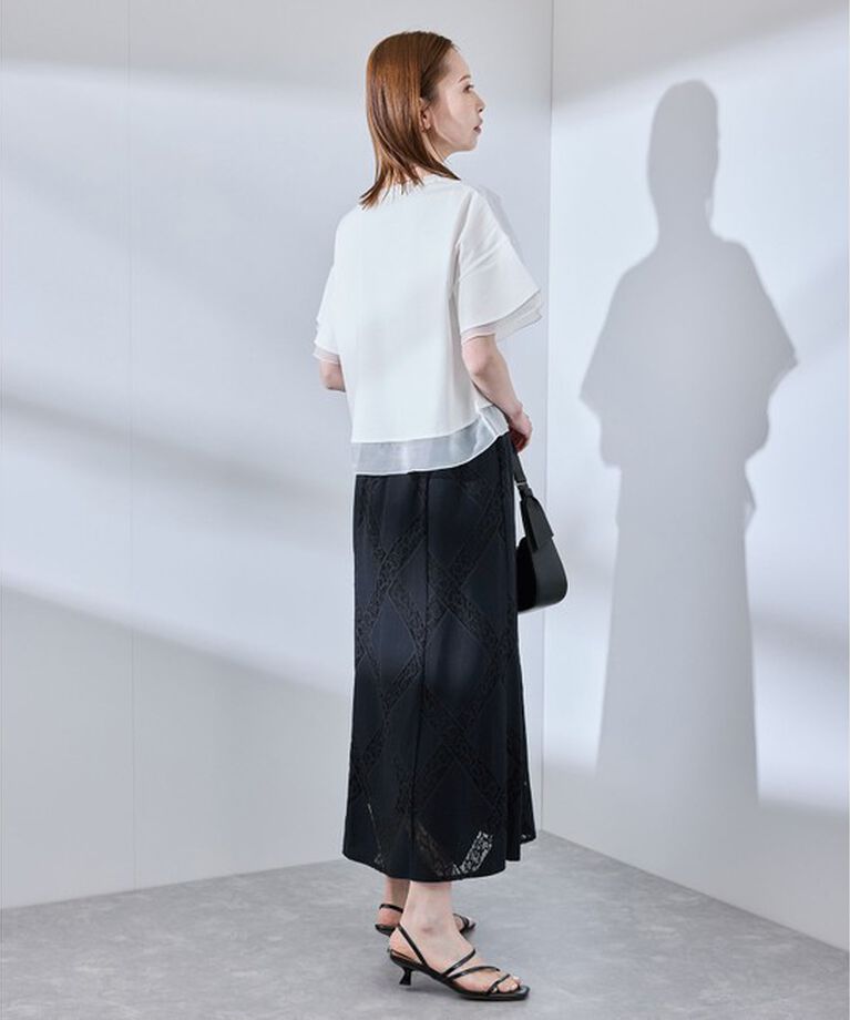 Rope’Picnic「【UVカット・接触冷感】着丈が選べる70シルケットシアードッキングトップス」|Tシャツ・カットソー|