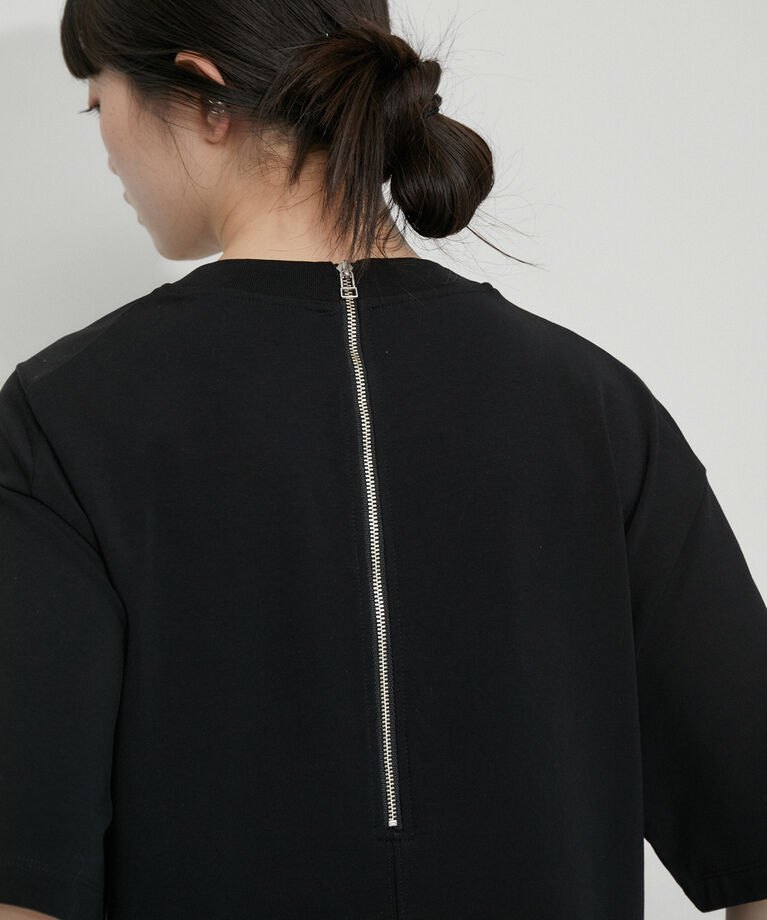 ADAM ET ROPE'「【洗える】ミニ裏毛Tシャツドッキングワンピース」|ワンピース|