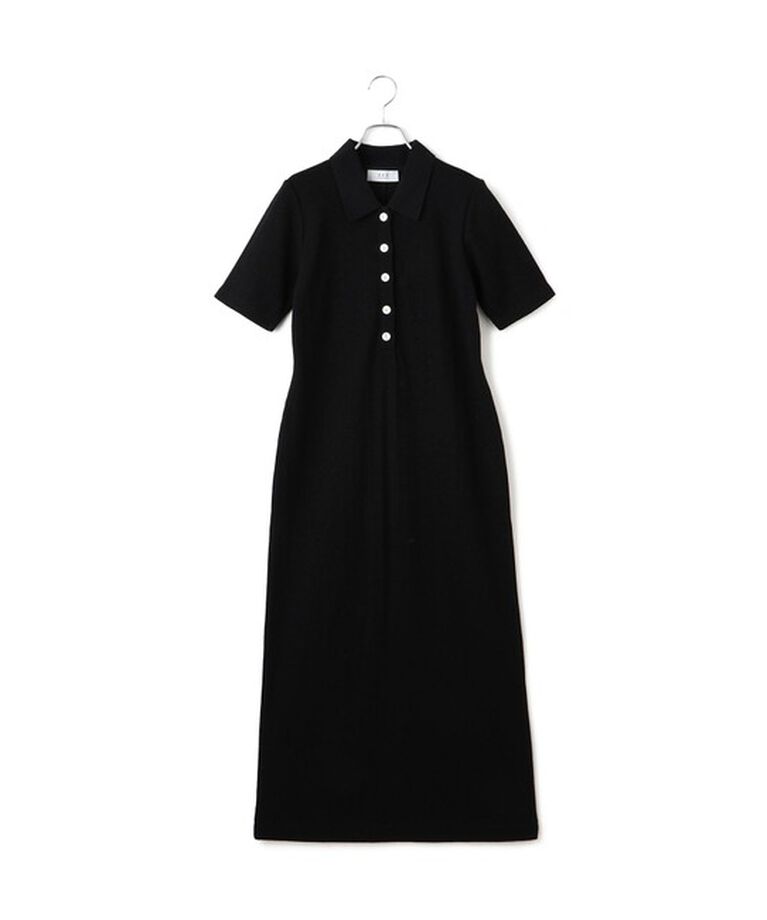 ADAM ET ROPE'「【WEB限定】ハーフスリーブポロシャツワンピース」|ワンピース|