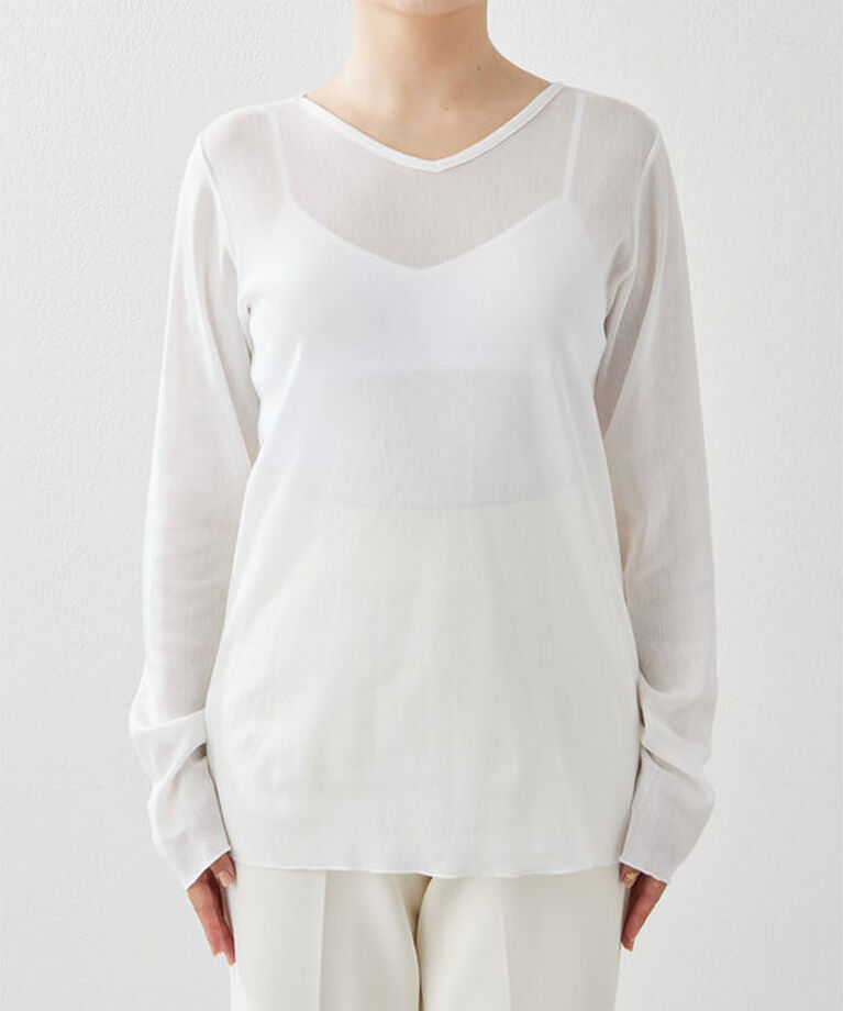  「2wayシアーメッシュプルオーバー」|Tシャツ・カットソー|