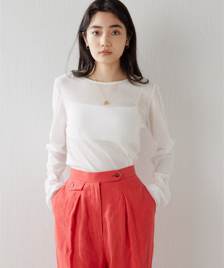  「2wayシアーメッシュプルオーバー」|Tシャツ・カットソー|