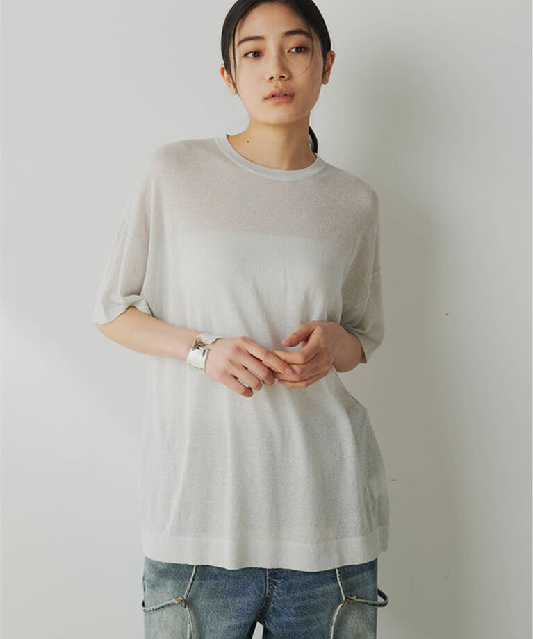  「ラメニットTEE」|ニット・セーター|