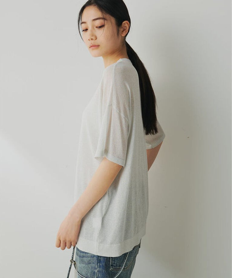 「ラメニットTEE」|ニット・セーター|